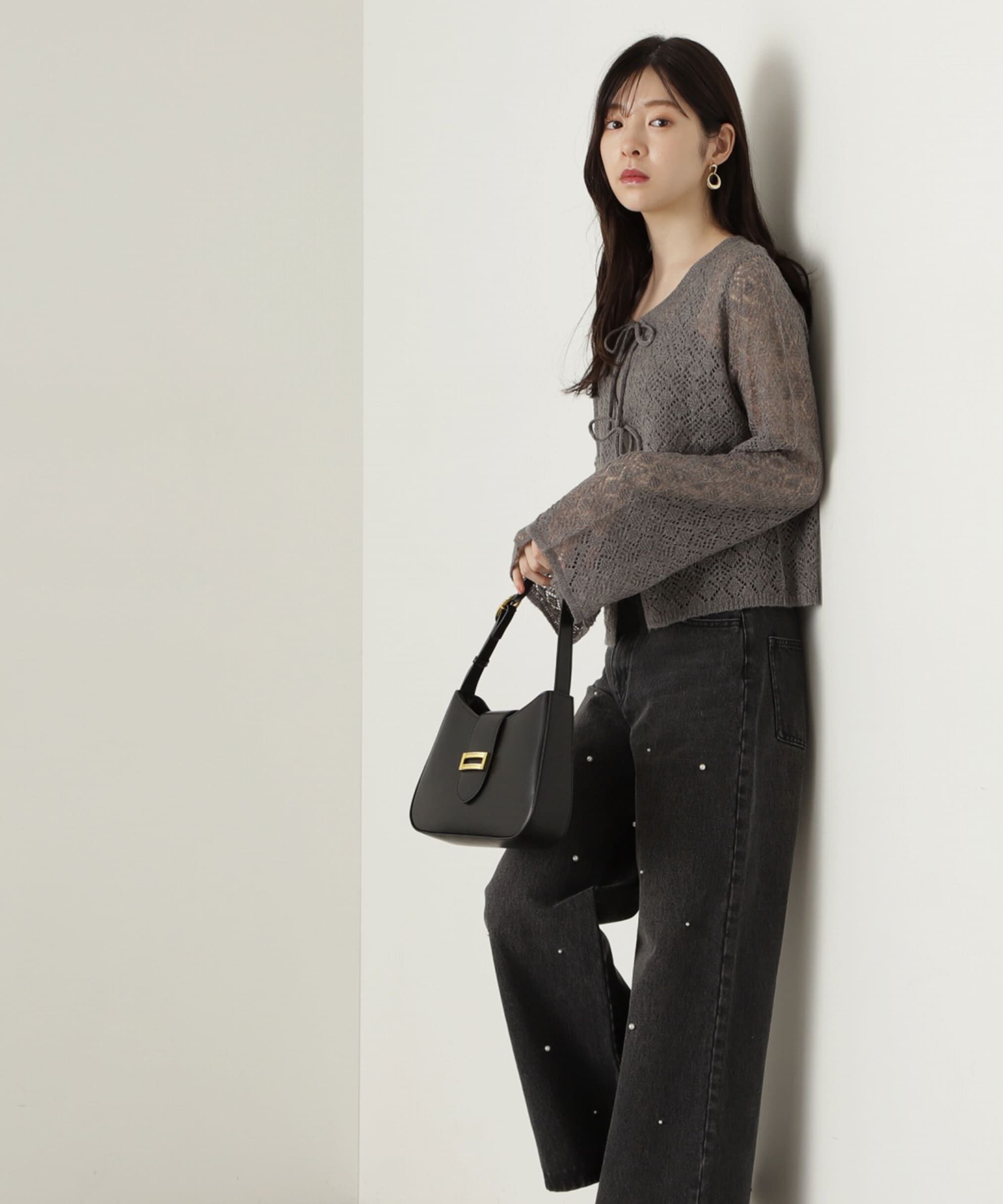 PROPORTION BODY DRESSING「へアリー透かし編みニットセット　24AW」|ニット・セーター|
