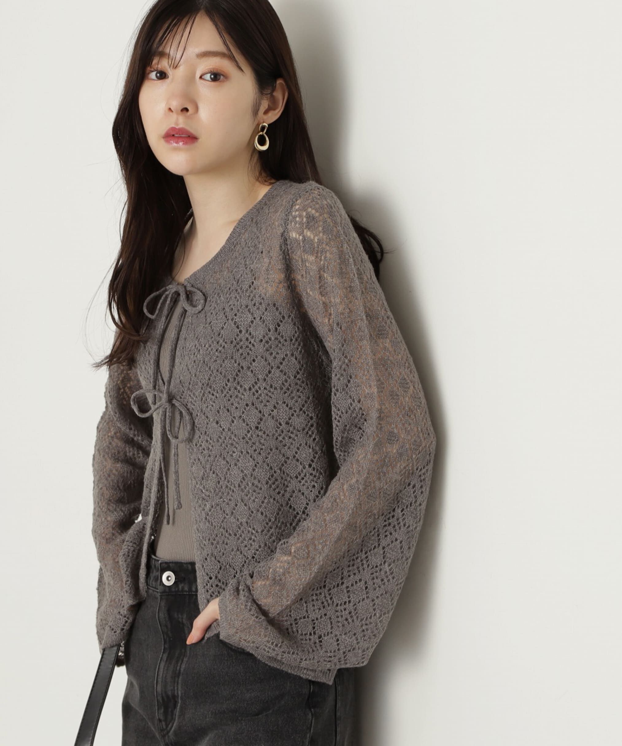 PROPORTION BODY DRESSING「へアリー透かし編みニットセット　24AW」|ニット・セーター|