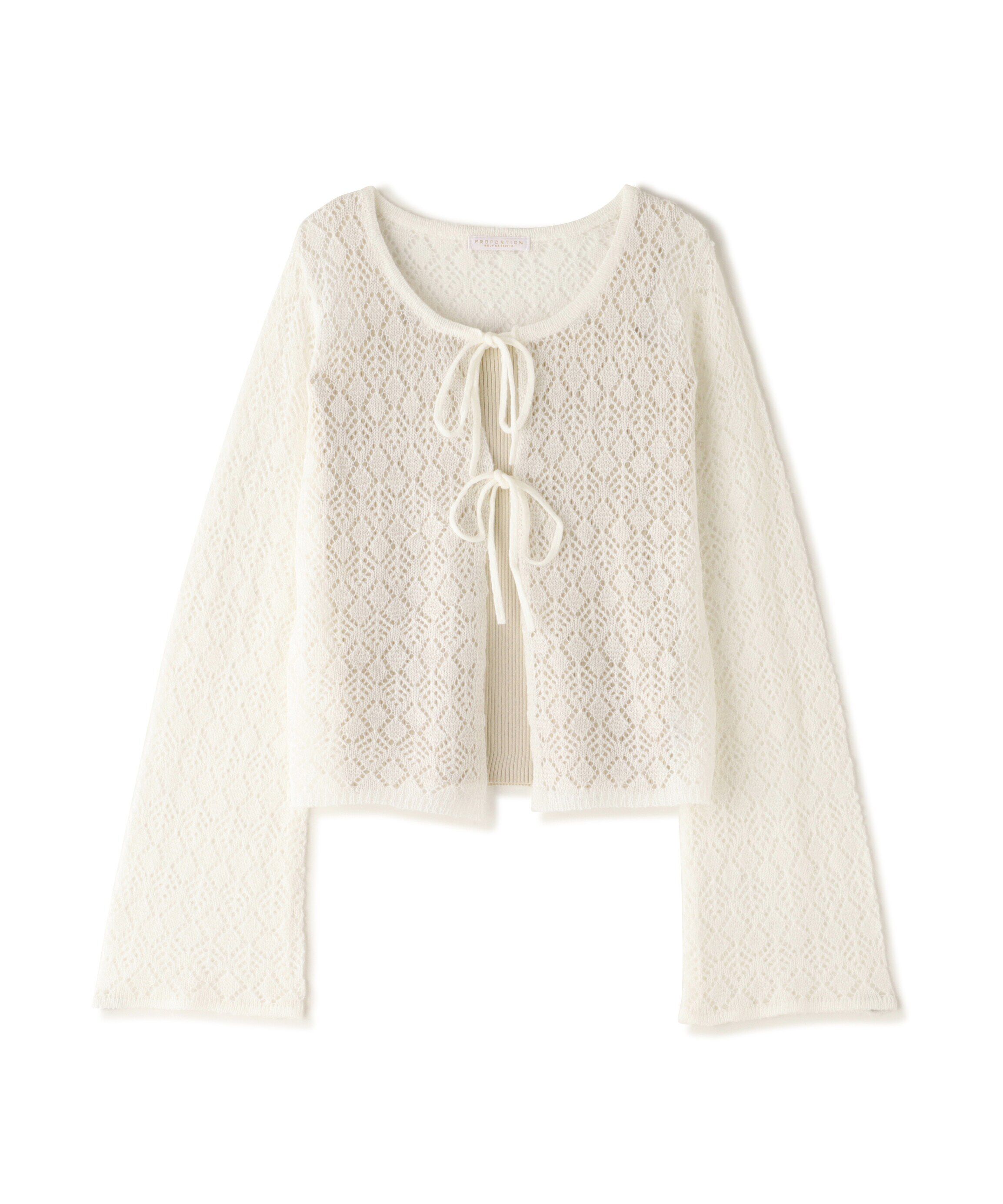 PROPORTION BODY DRESSING「へアリー透かし編みニットセット　24AW」|ニット・セーター|