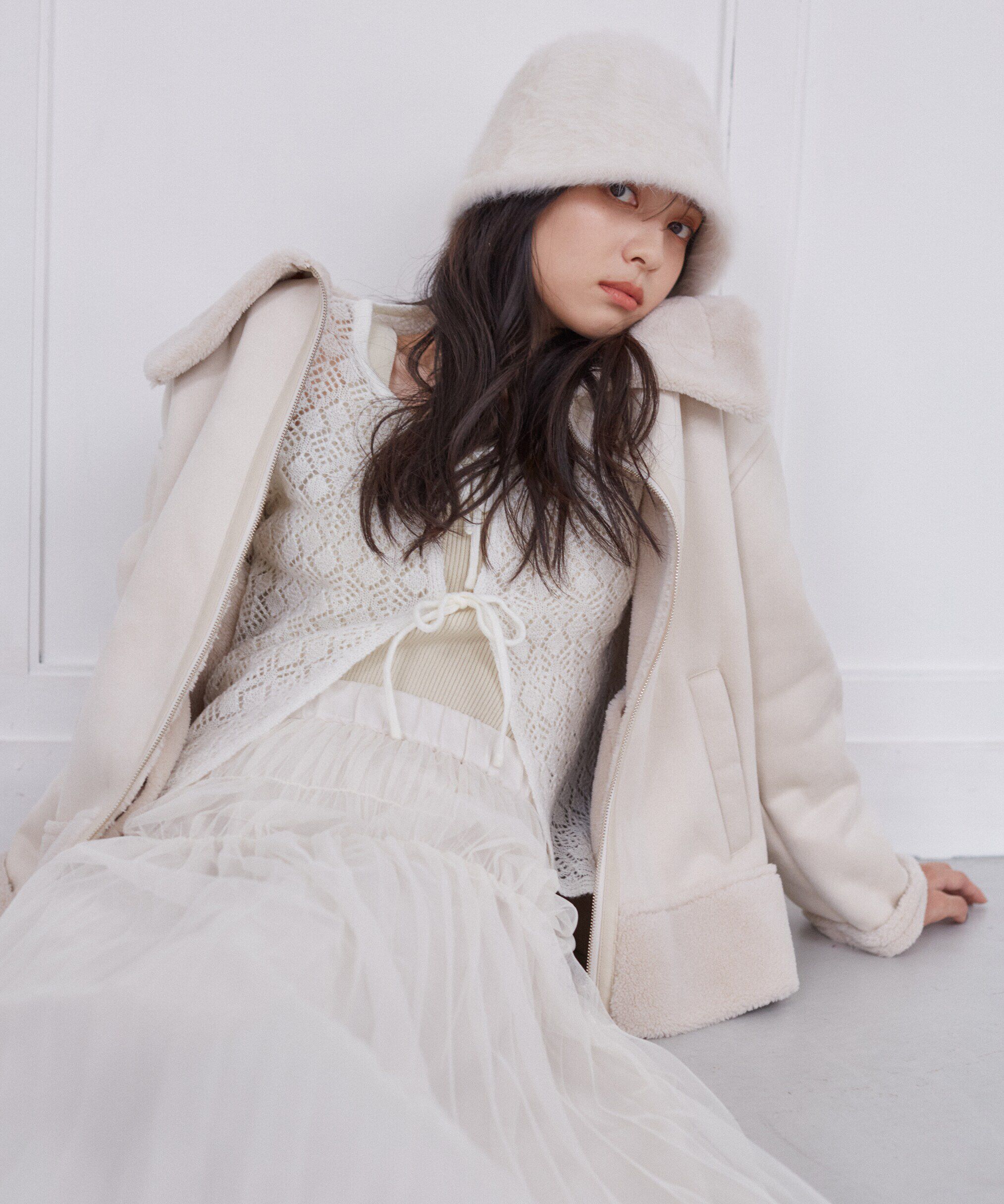 PROPORTION BODY DRESSING「へアリー透かし編みニットセット　24AW」|ニット・セーター|