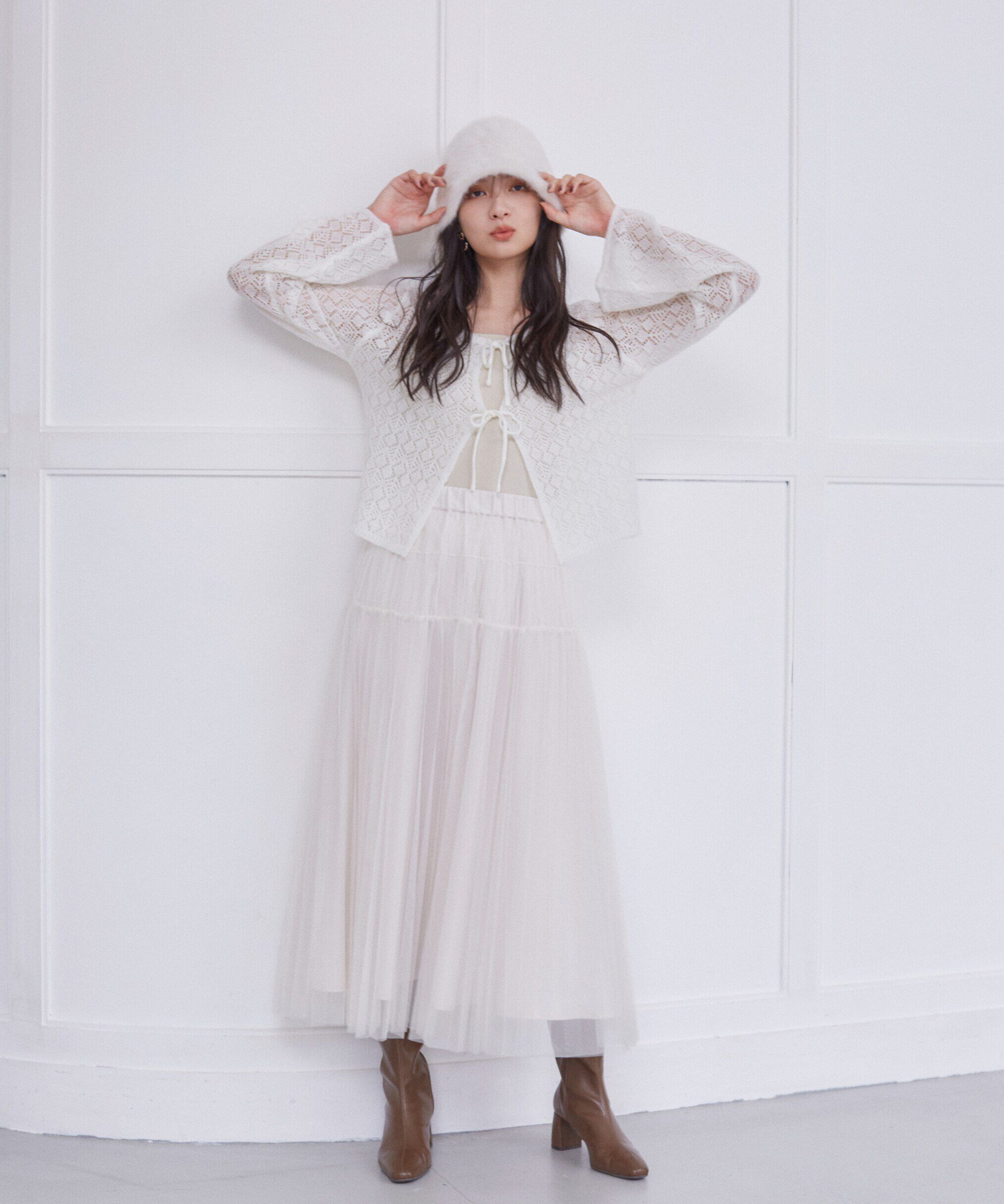 PROPORTION BODY DRESSING「へアリー透かし編みニットセット　24AW」|ニット・セーター|