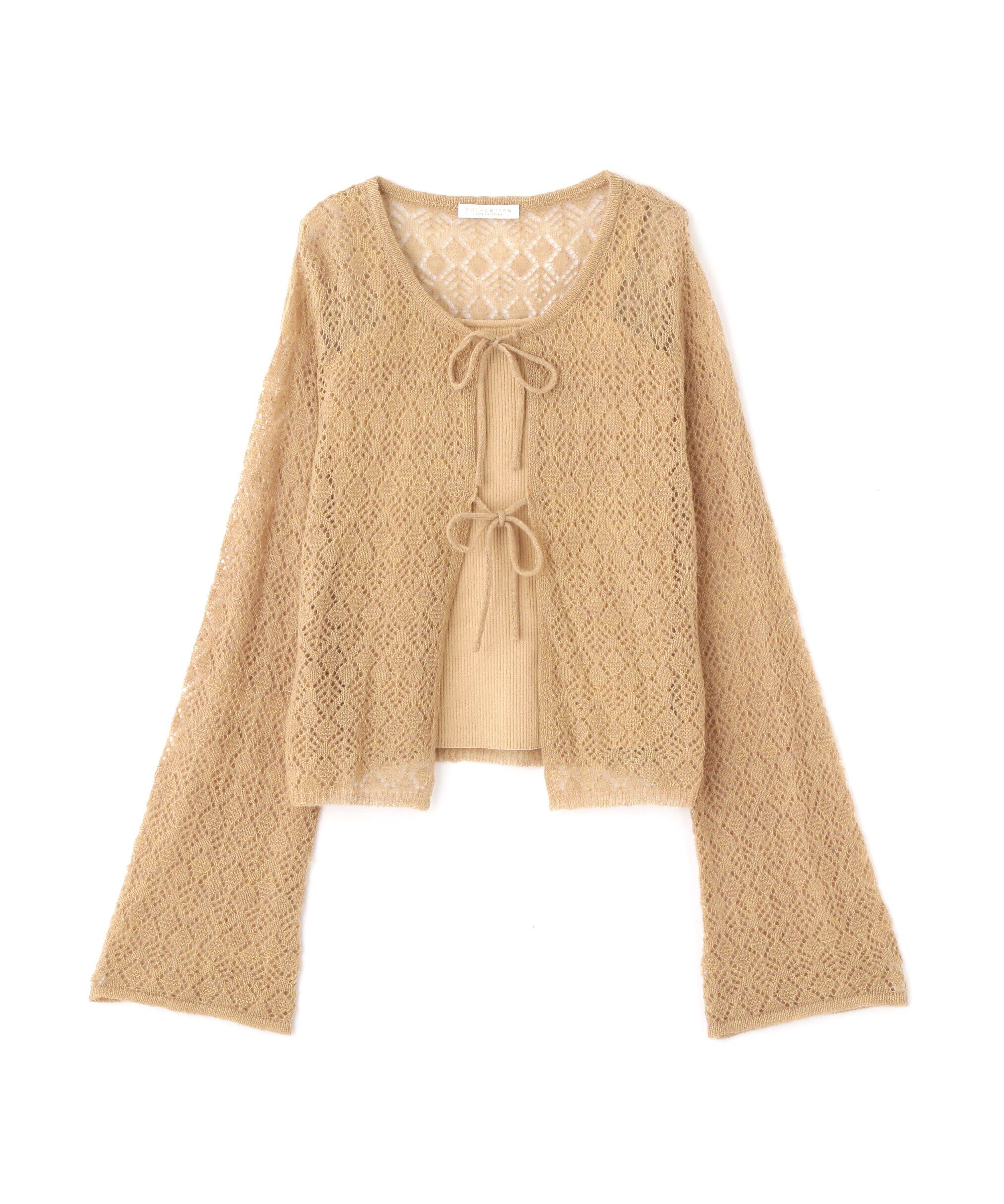 PROPORTION BODY DRESSING「へアリー透かし編みニットセット　24AW」|ニット・セーター|