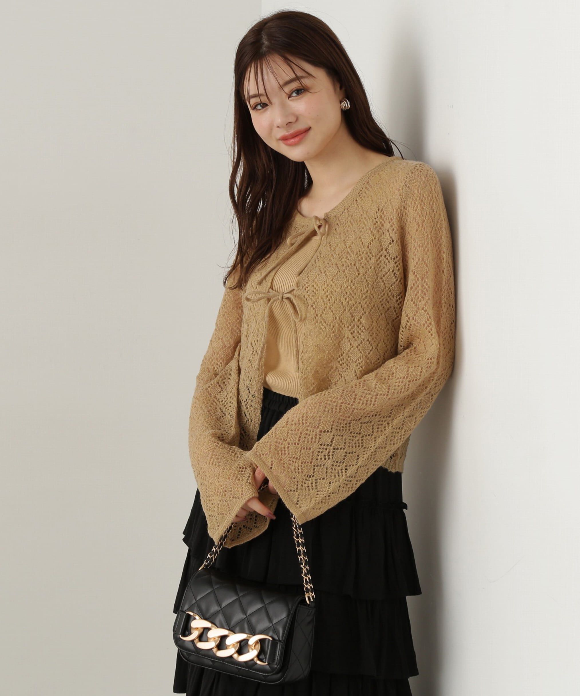 PROPORTION BODY DRESSING「へアリー透かし編みニットセット　24AW」|ニット・セーター|