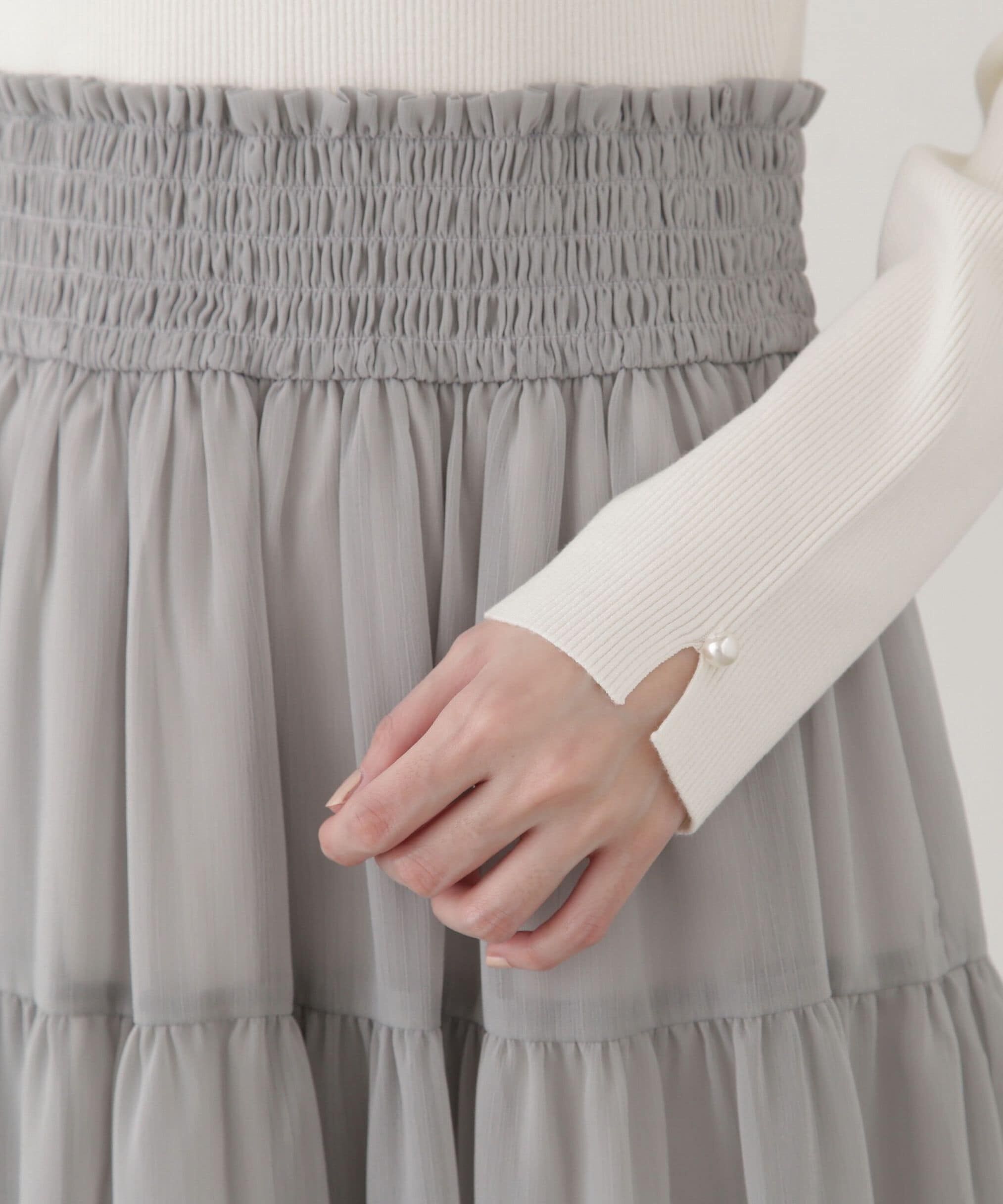 PROPORTION BODY DRESSING「ウエストシャーリングニットドッキングワンピース」|ワンピース|