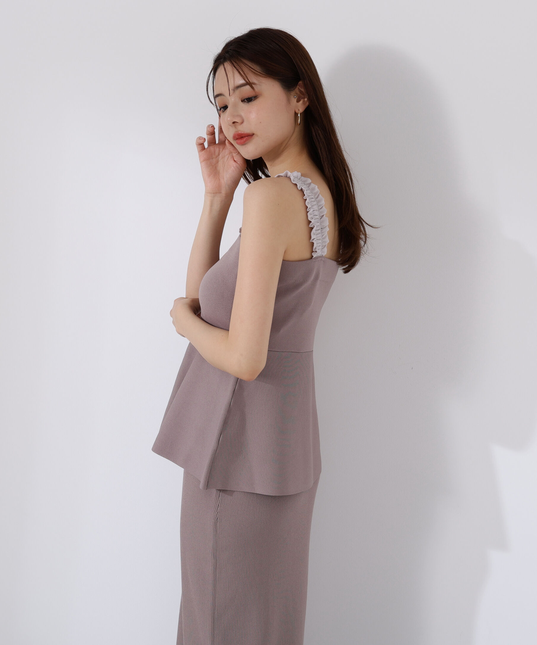 PROPORTION BODY DRESSING「ペプラムキャミセットアップ」|ワンピース|