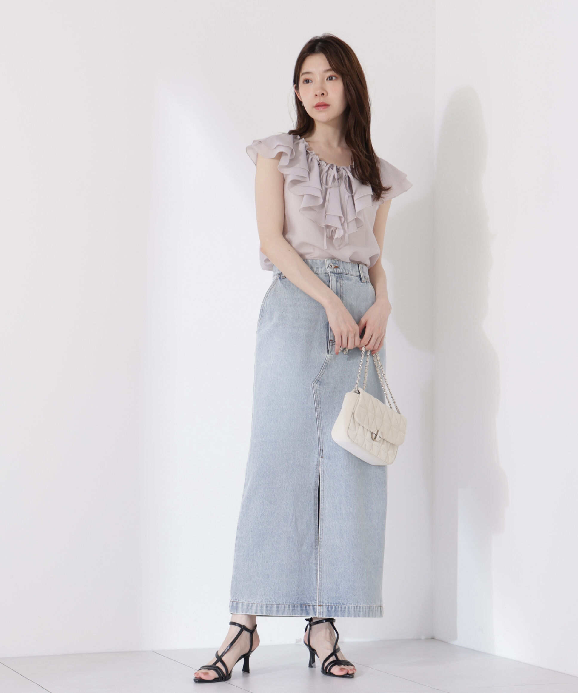 PROPORTION BODY DRESSING「フロントリボンシアーブラウス」|シャツ・ブラウス|