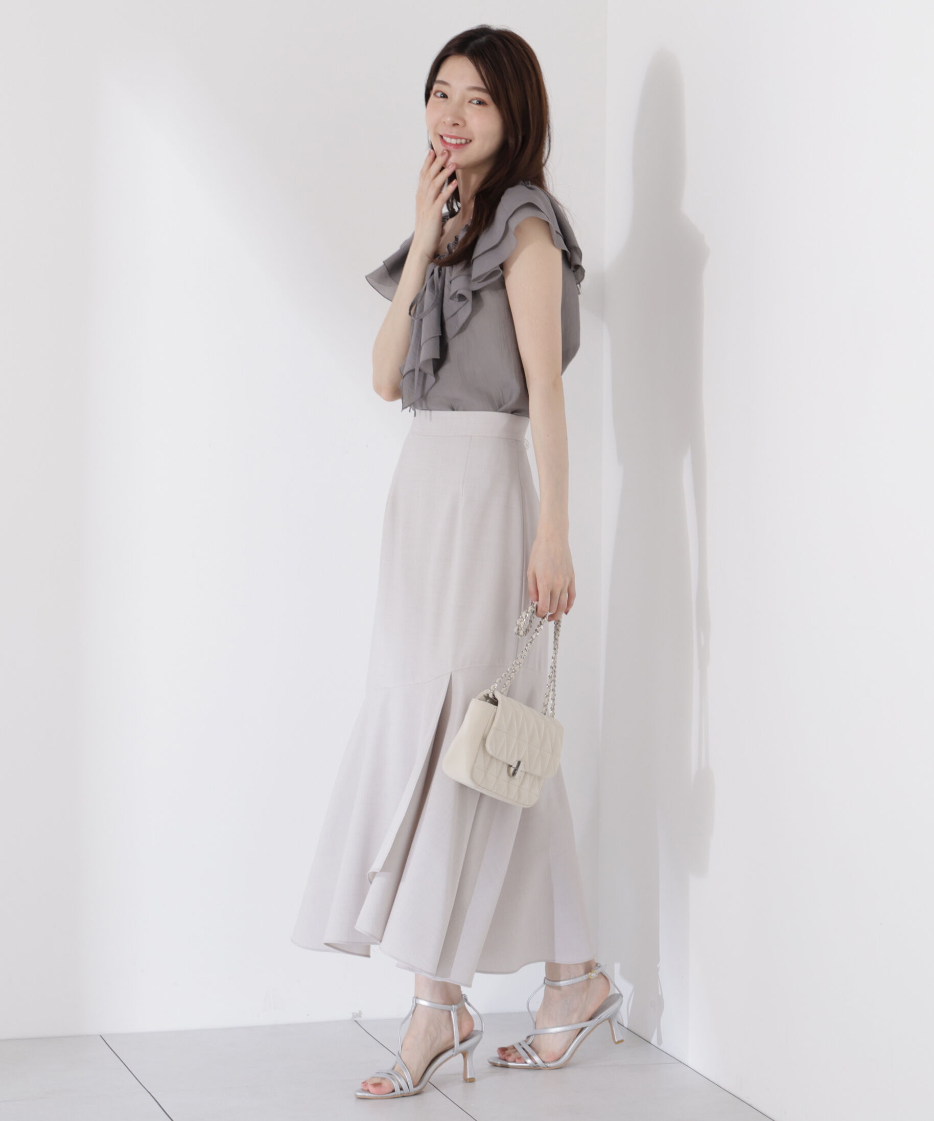 PROPORTION BODY DRESSING「フロントリボンシアーブラウス」|シャツ・ブラウス|