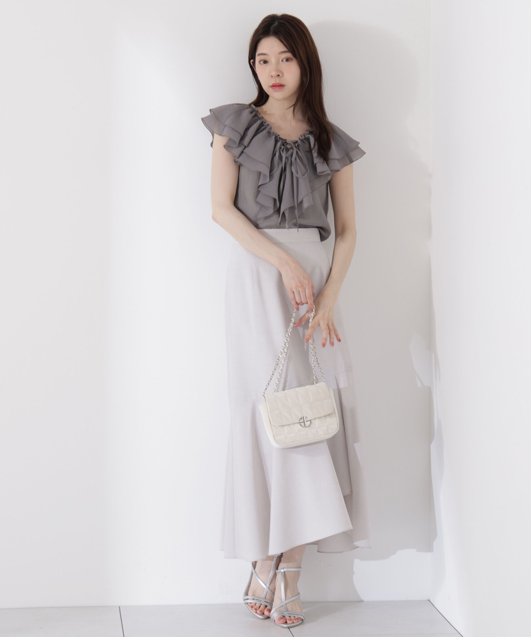 PROPORTION BODY DRESSING「フロントリボンシアーブラウス」|シャツ・ブラウス|