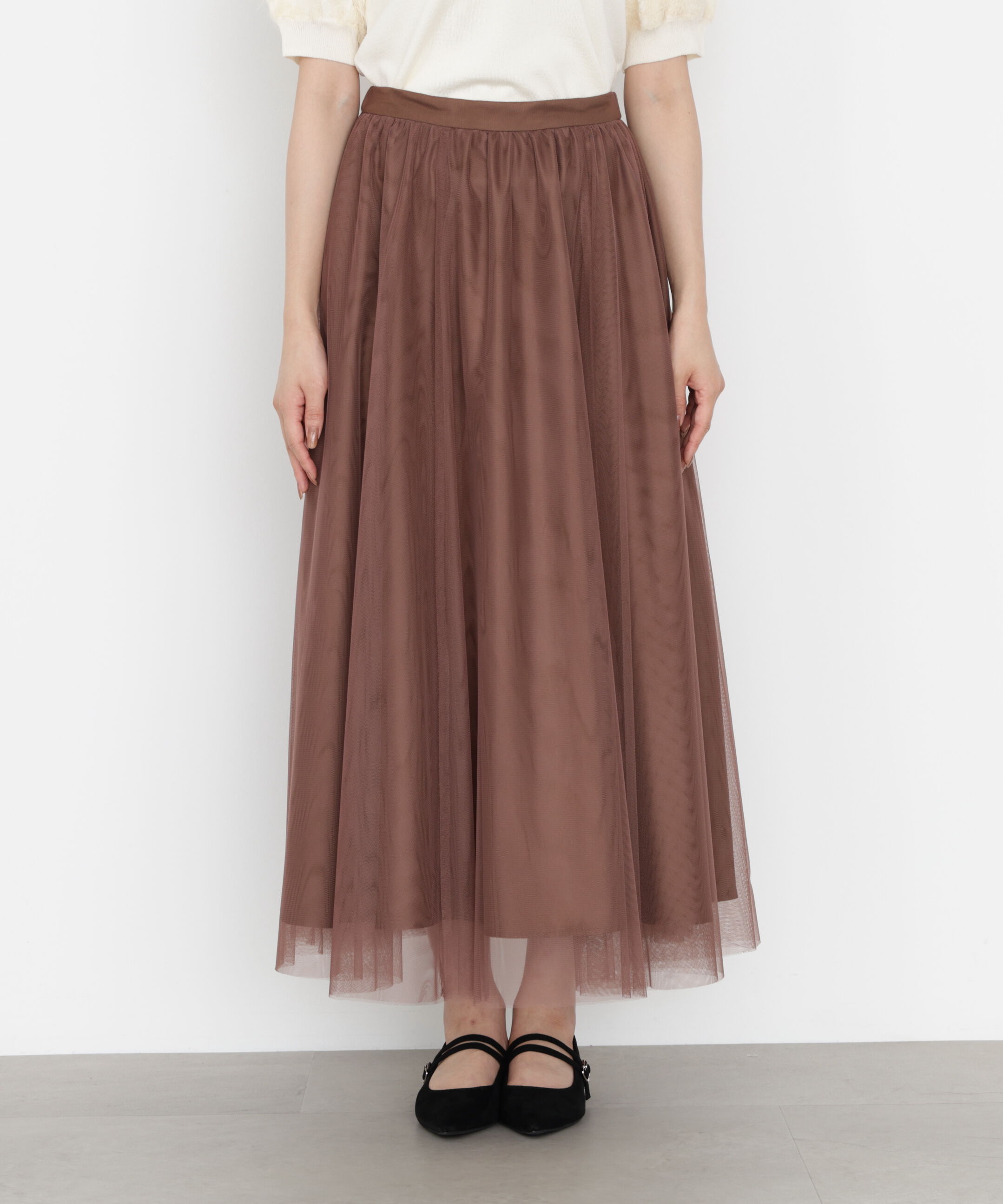 PROPORTION BODY DRESSING「チュールギャザースカート」|スカート|