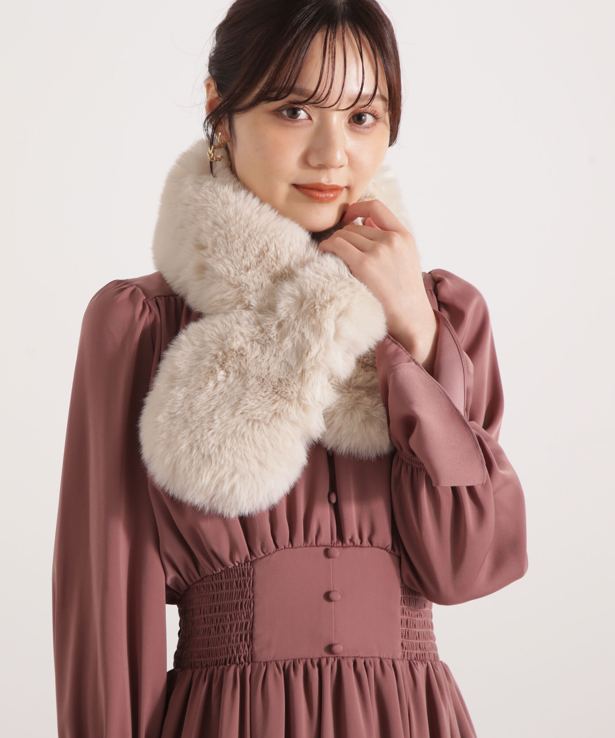 PROPORTION BODY DRESSING「フェイクファーティペット」|その他|ベージュ