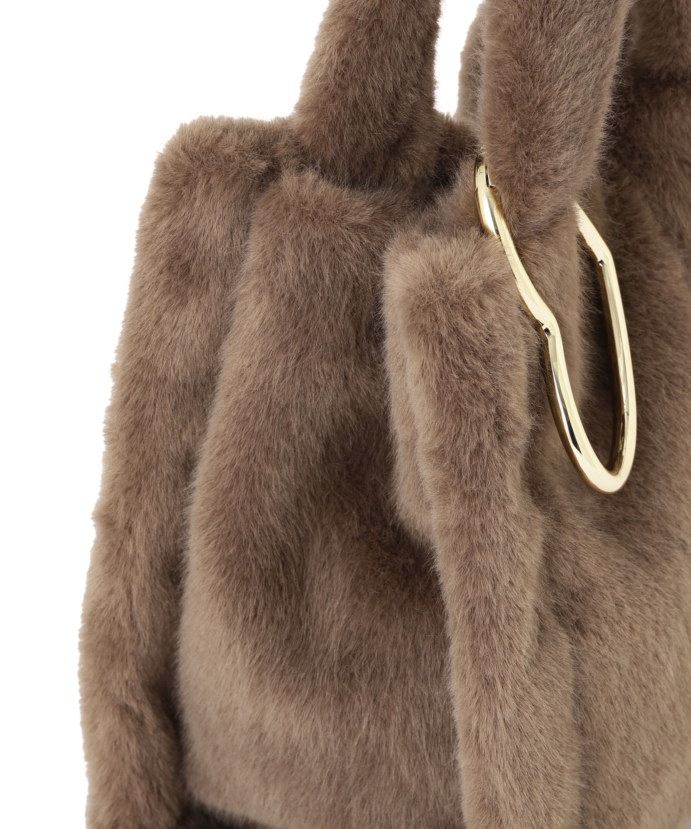 PROPORTION BODY DRESSING「フェイクファーハートカラビナ付きトートバッグ 25AW」|その他|