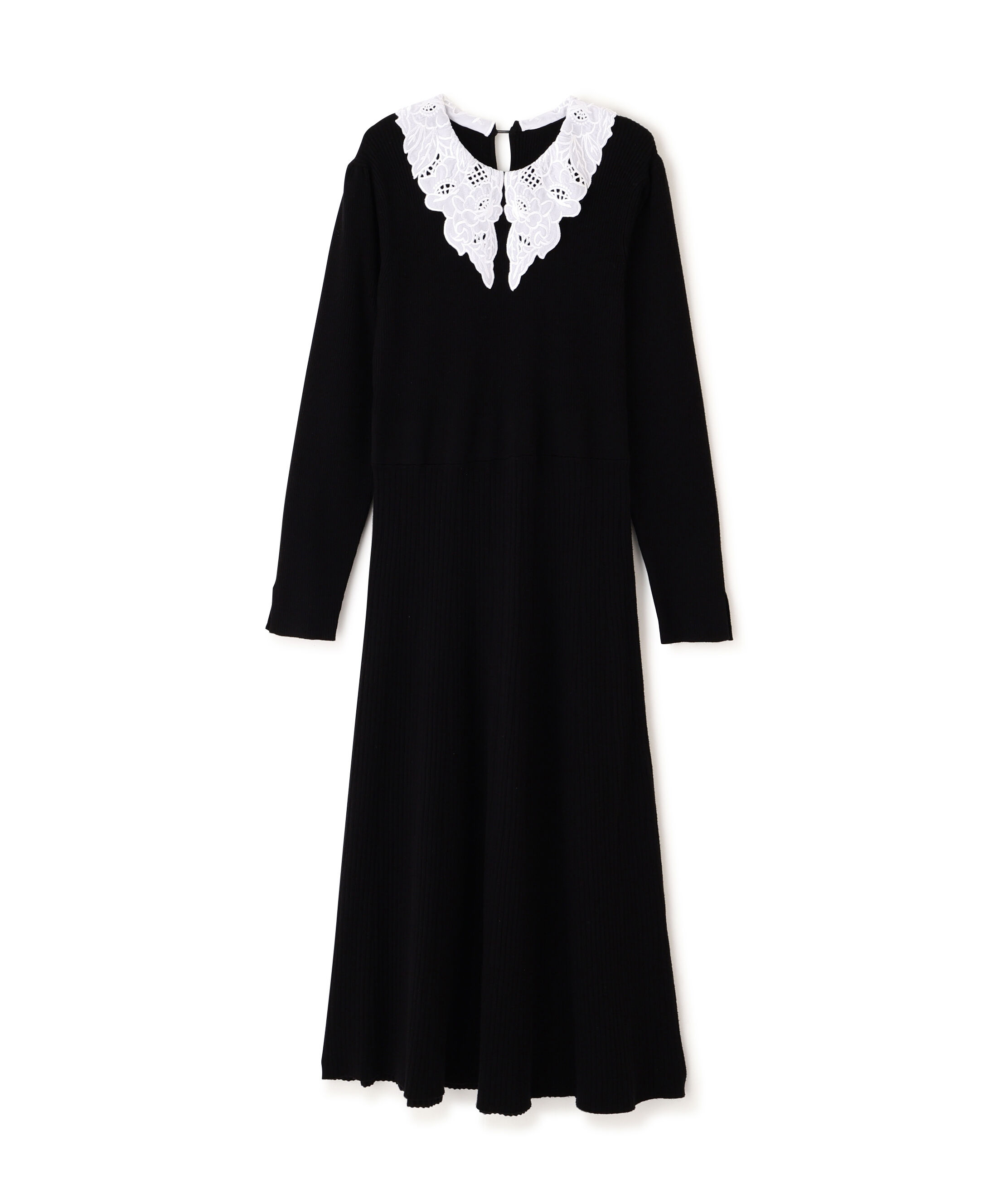 PROPORTION BODY DRESSING「レース襟付きニットワンピース」|ワンピース|