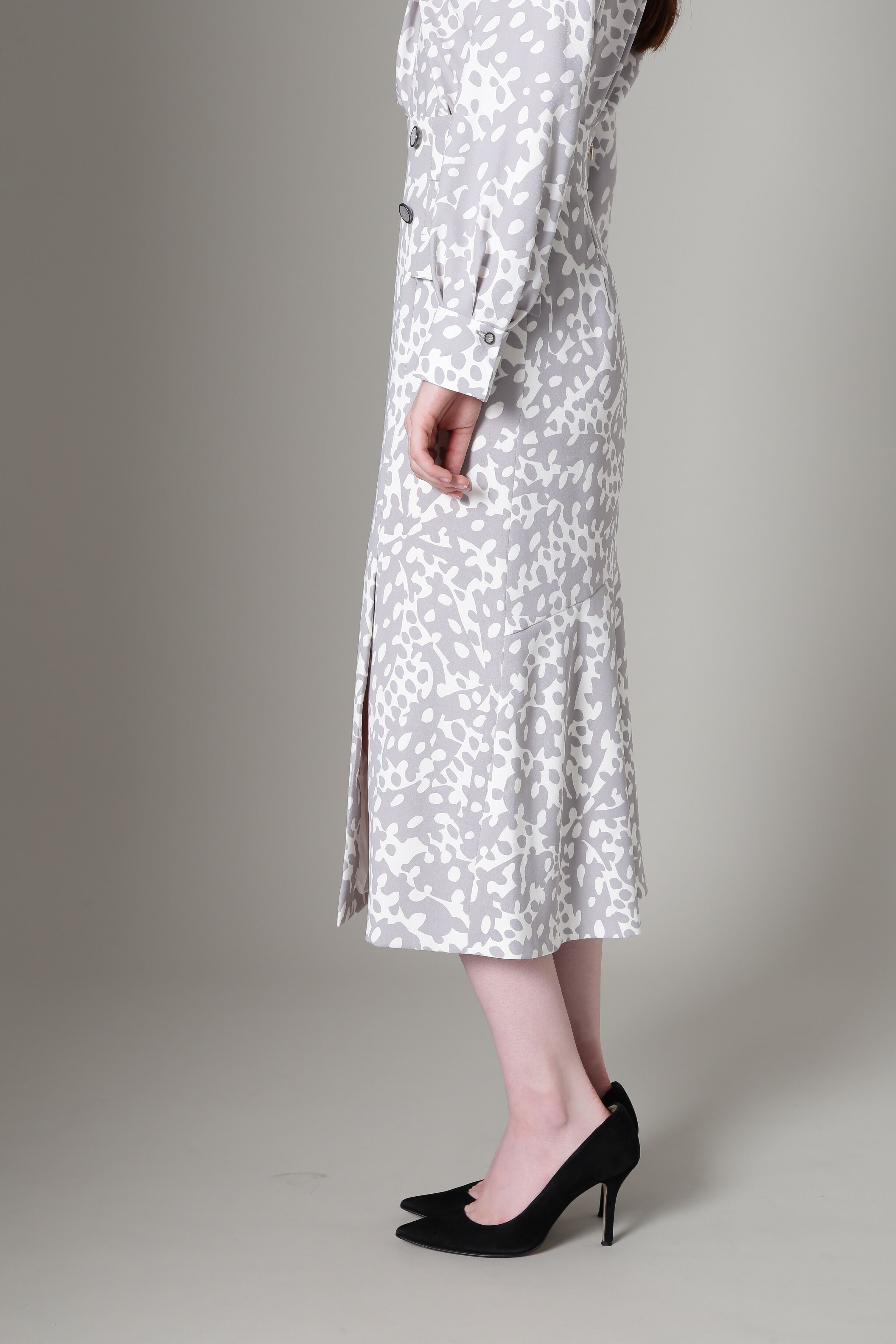  「[URBAN PRECIOUS] アブストラクトドットプリントスカート」|スカート|