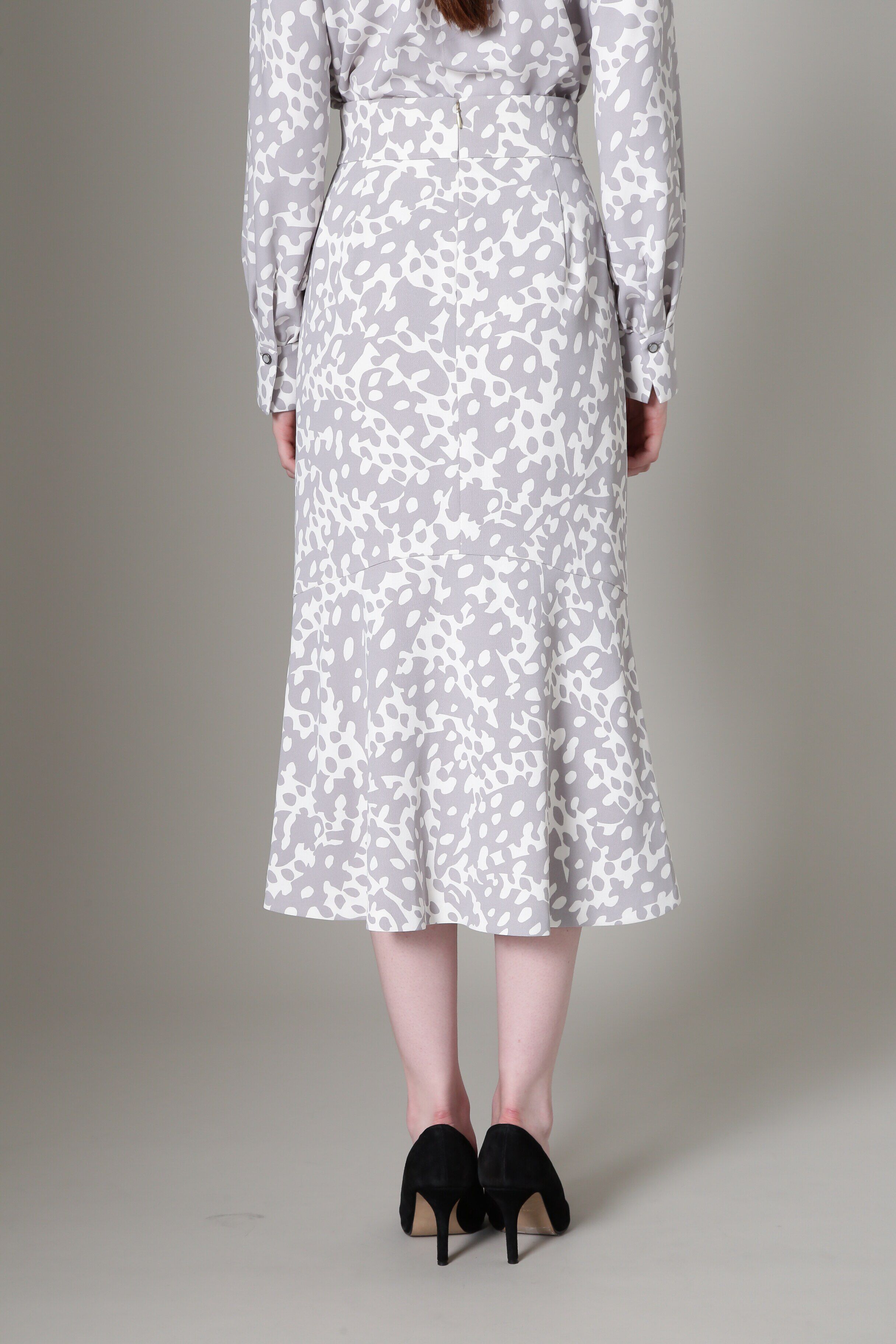  「[URBAN PRECIOUS] アブストラクトドットプリントスカート」|スカート|