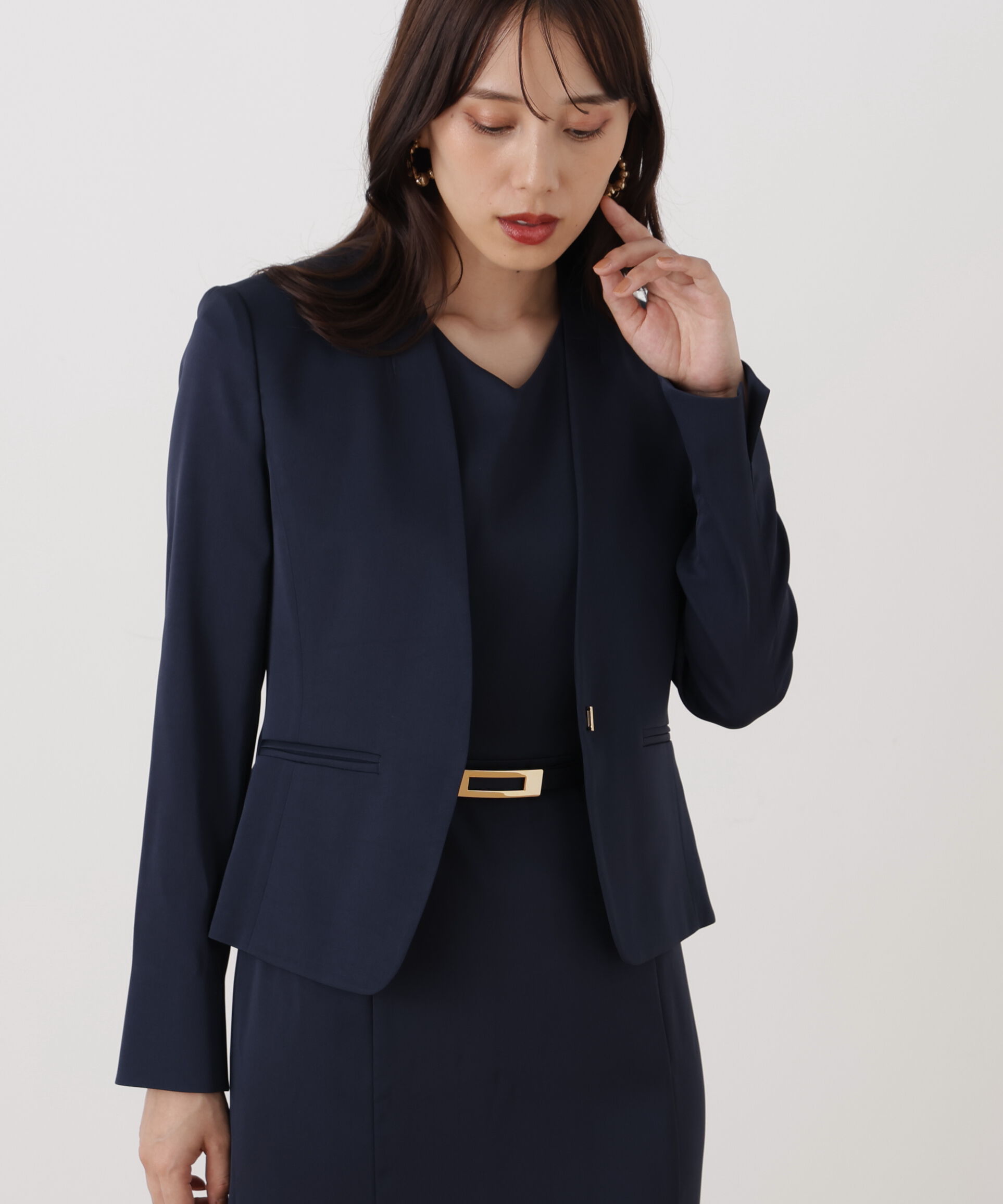  「[WEB/店舗限定カラー]ハイツイストジャケット」|その他|ネイビー