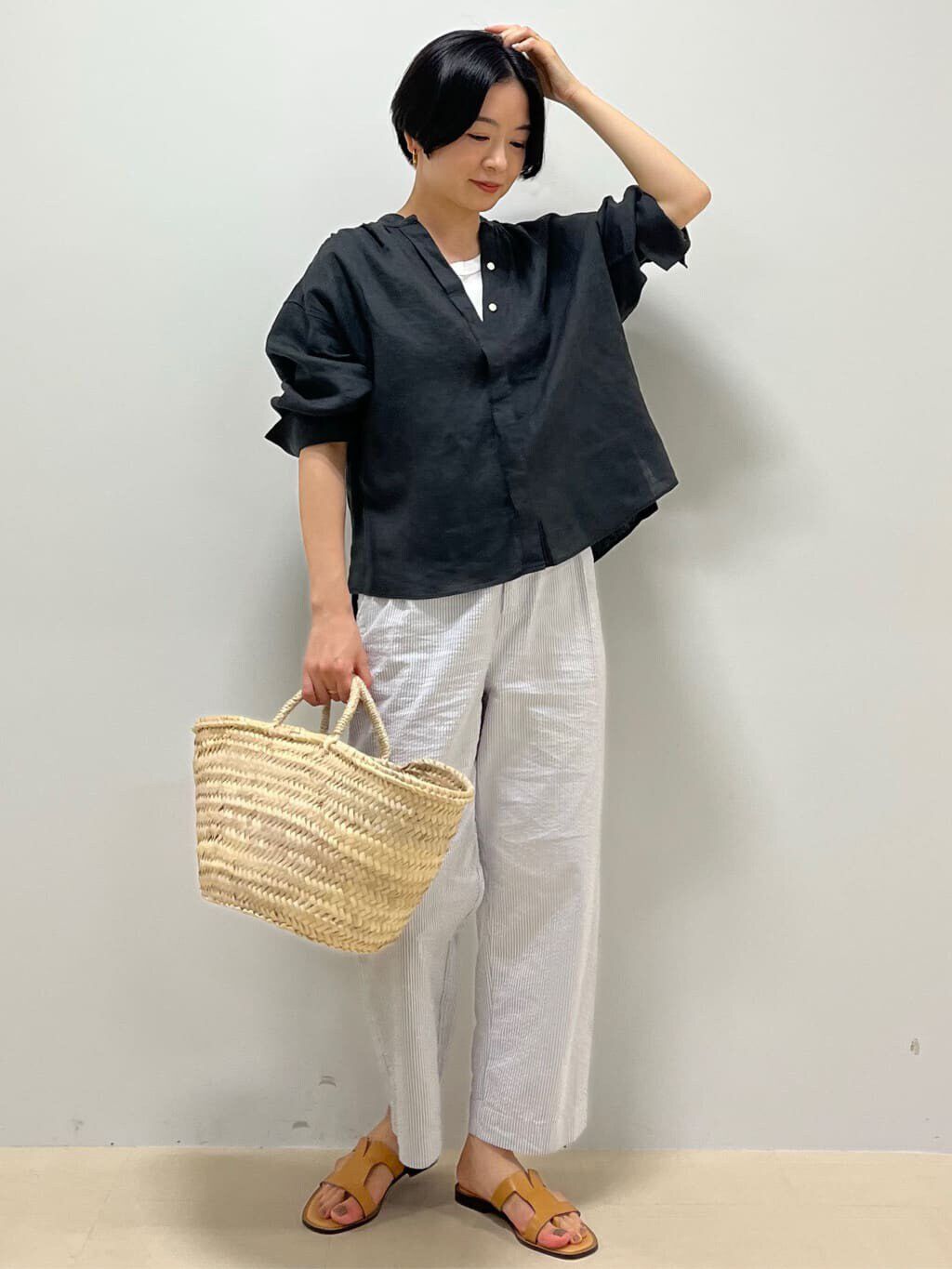  「◆オーガニックコットンベアテレコタンクトップ」|Tシャツ・カットソー|