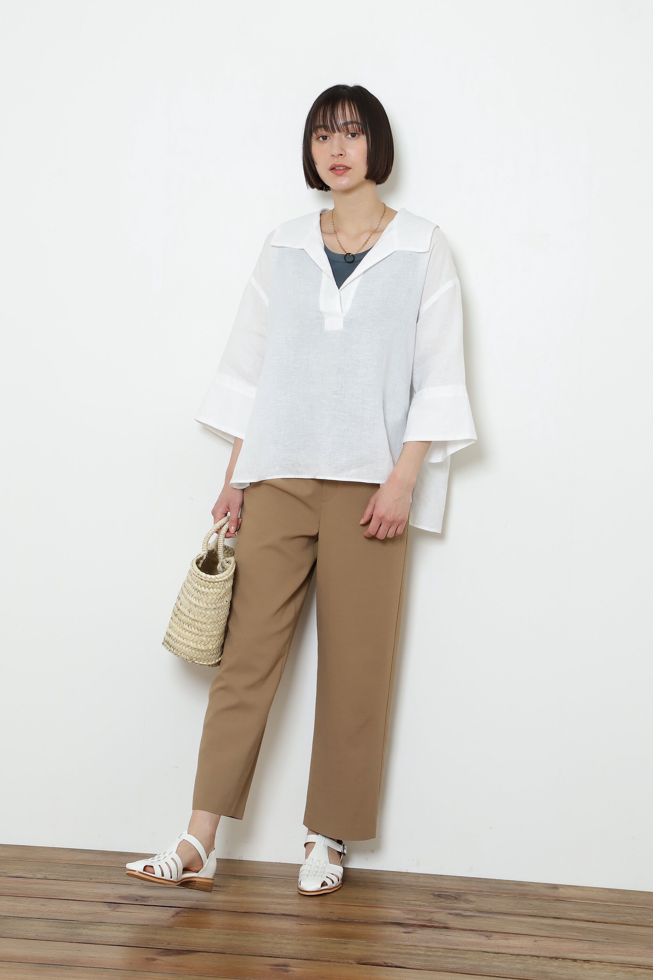  「◆オーガニックコットンベアテレコタンクトップ」|Tシャツ・カットソー|