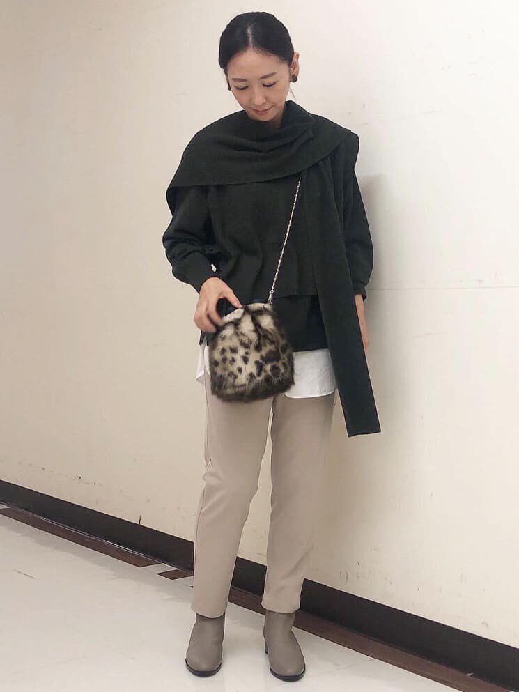  「◆布帛ドッキングクルーネックカットソー」|Tシャツ・カットソー|