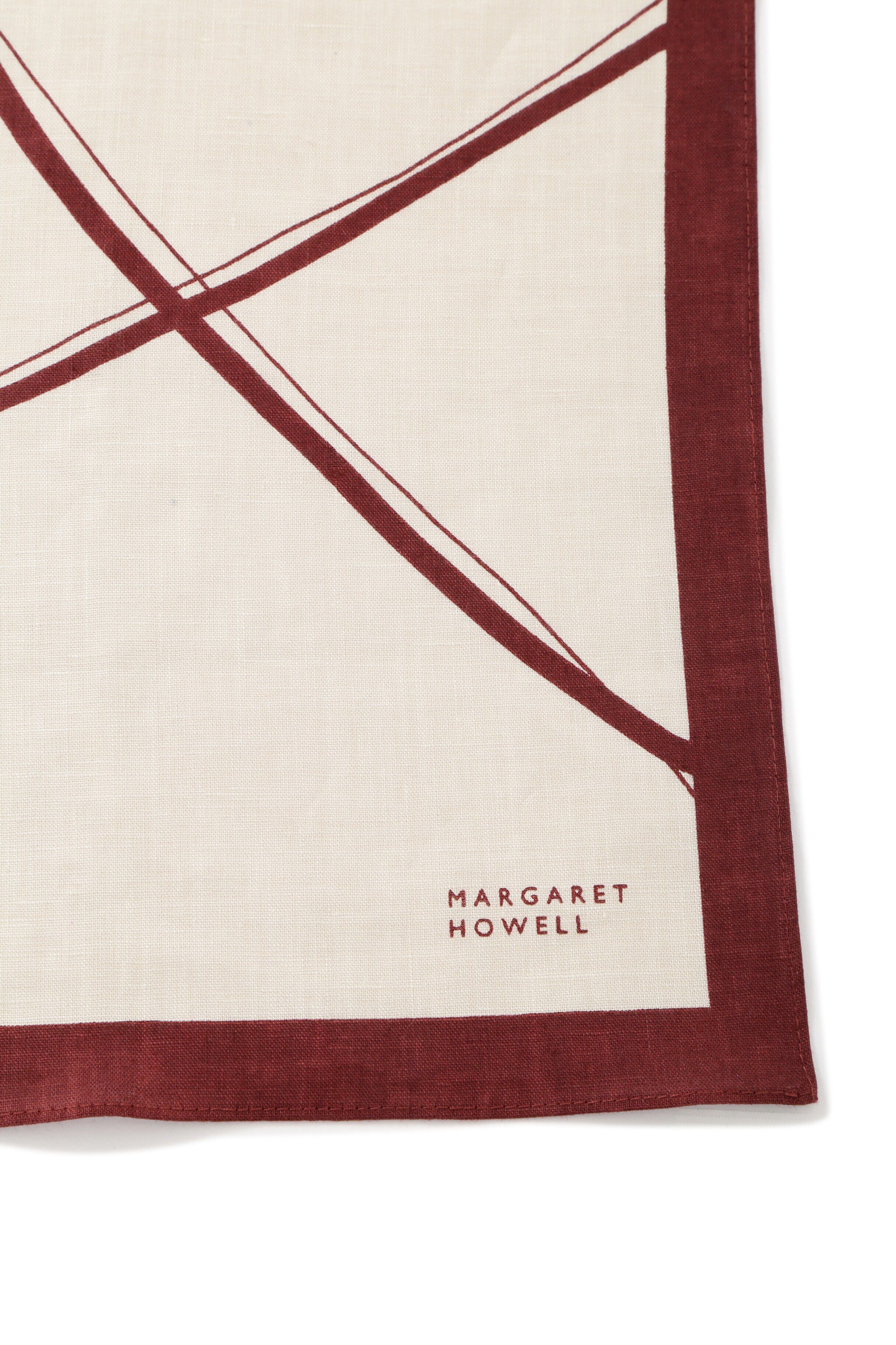 MARGARET HOWELL HOUSEHOLDGOODS「LINEN FRAME HANKY」|ハンカチ|
