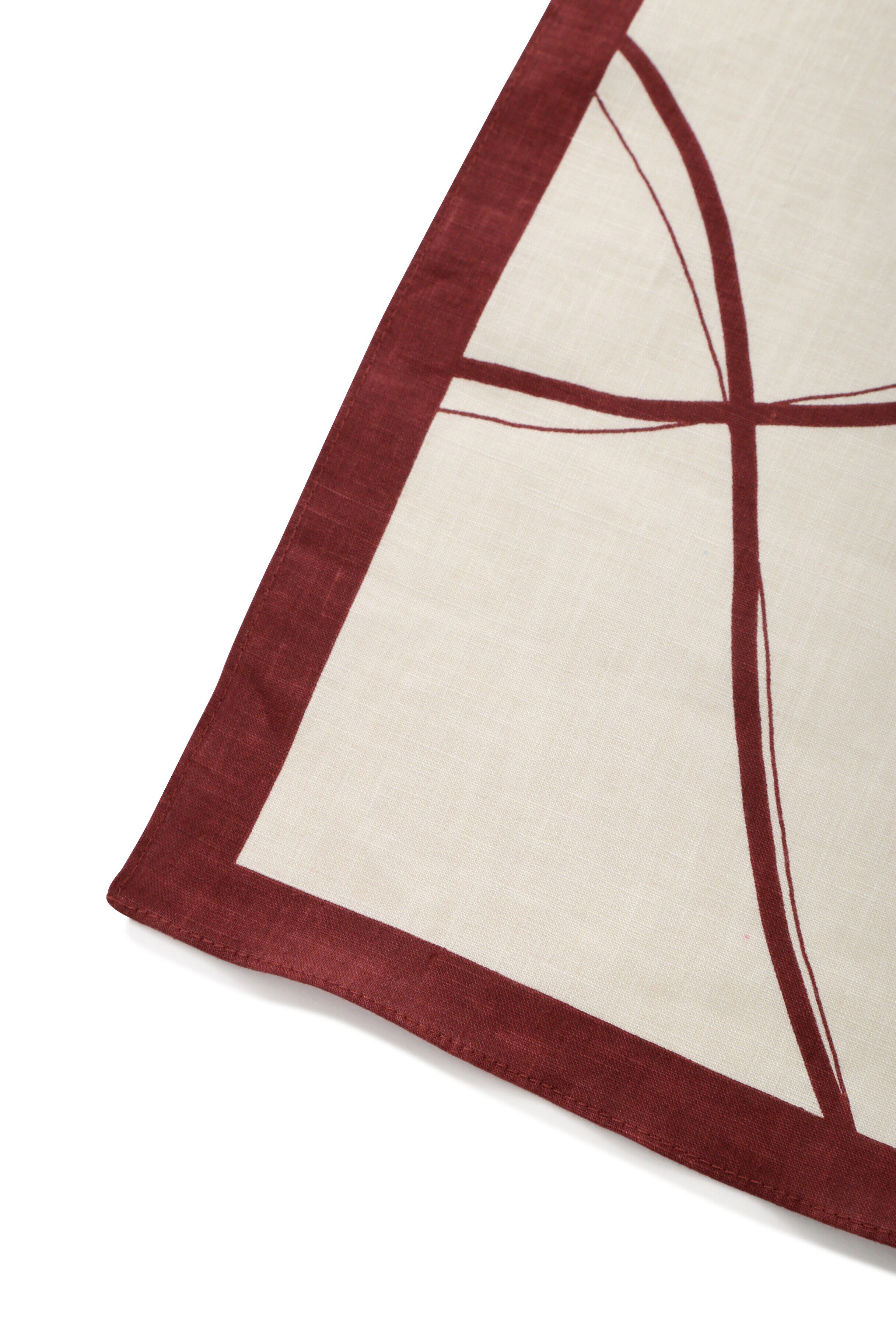 MARGARET HOWELL HOUSEHOLDGOODS「LINEN FRAME HANKY」|ハンカチ|