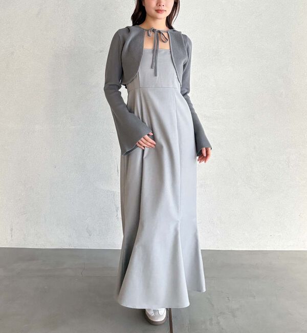 archives「ニットフーディー&times;マーメイドキャミワンピースＳＥＴ」|ワンピース|