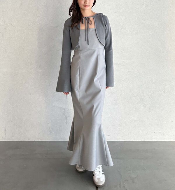 archives「ニットフーディー&times;マーメイドキャミワンピースＳＥＴ」|ワンピース|