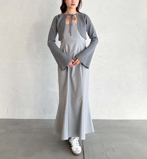 archives「ニットフーディー&times;マーメイドキャミワンピースＳＥＴ」|ワンピース|