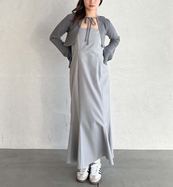 archives「ニットフーディー&times;マーメイドキャミワンピースＳＥＴ」|ワンピース|