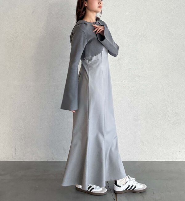 archives「ニットフーディー&times;マーメイドキャミワンピースＳＥＴ」|ワンピース|