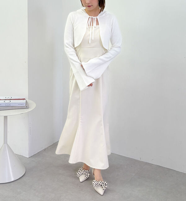 archives「ニットフーディー&times;マーメイドキャミワンピースＳＥＴ」|ワンピース|IVORY