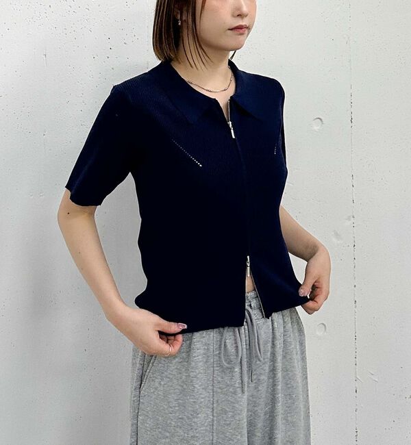 archives「メランジアソートＷｚｉｐポロニット」|カーディガン|