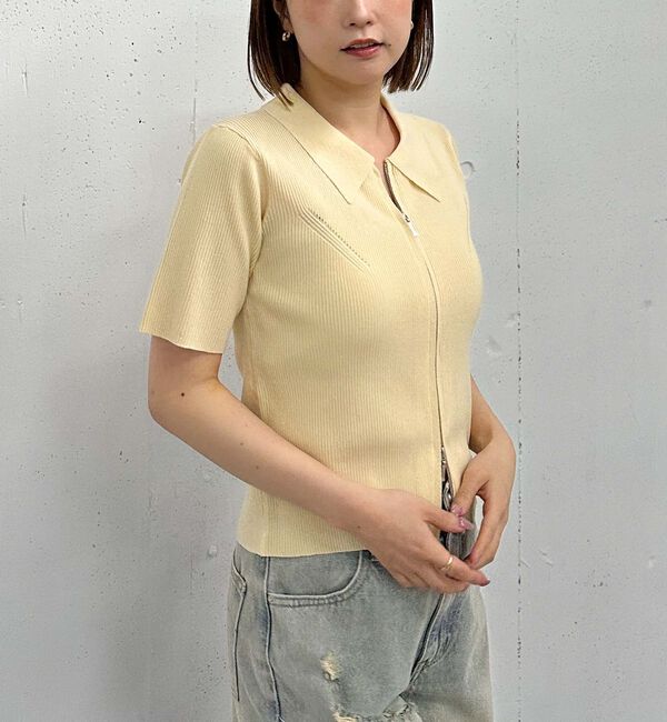 archives「メランジアソートＷｚｉｐポロニット」|カーディガン|