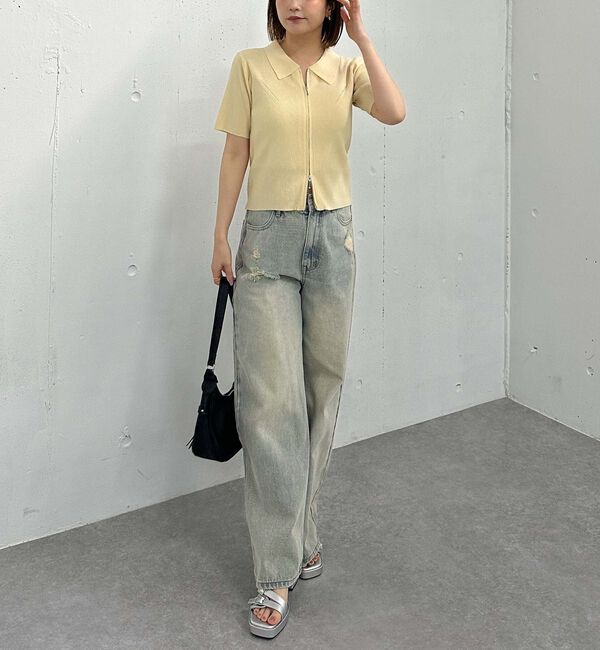 archives「メランジアソートＷｚｉｐポロニット」|カーディガン|