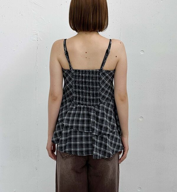 archives「チェックアシメチュニック」|シャツ・ブラウス|