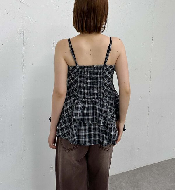 archives「チェックアシメチュニック」|シャツ・ブラウス|