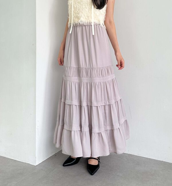 archives「ジョーゼットタックティアードスカート」|スカート|