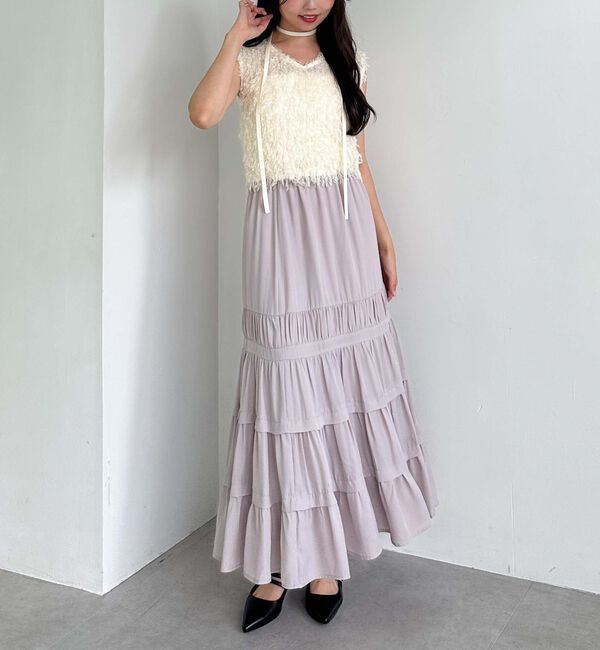 archives「ジョーゼットタックティアードスカート」|スカート|