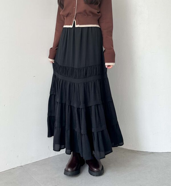 archives「ジョーゼットタックティアードスカート」|スカート|