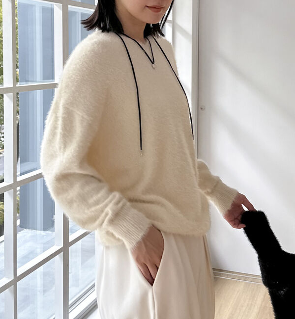 Doux archives「シャギーニットプルオーバー」|ニット・セーター|