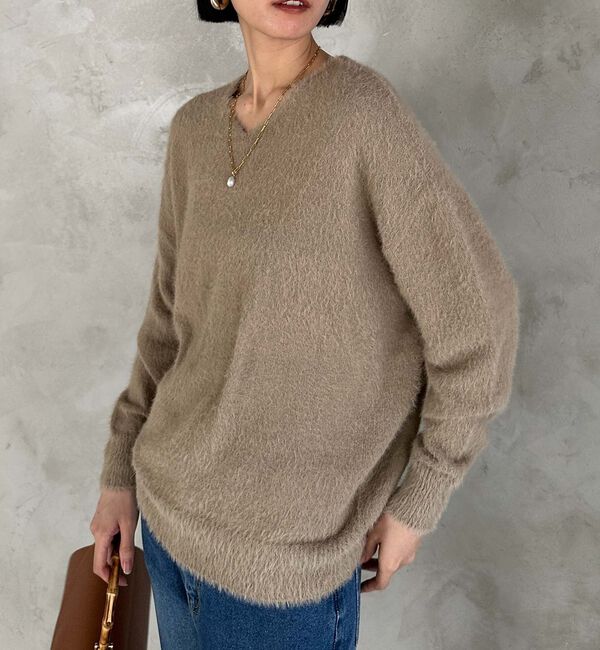 Doux archives「シャギーニットプルオーバー」|ニット・セーター|