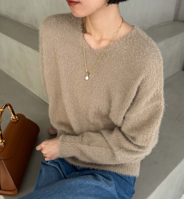 Doux archives「シャギーニットプルオーバー」|ニット・セーター|