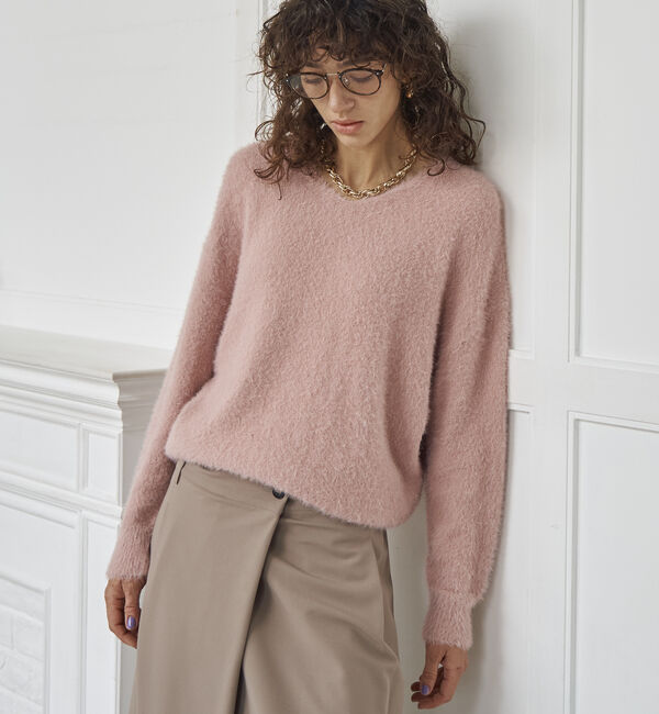Doux archives「シャギーニットプルオーバー」|ニット・セーター|PINK