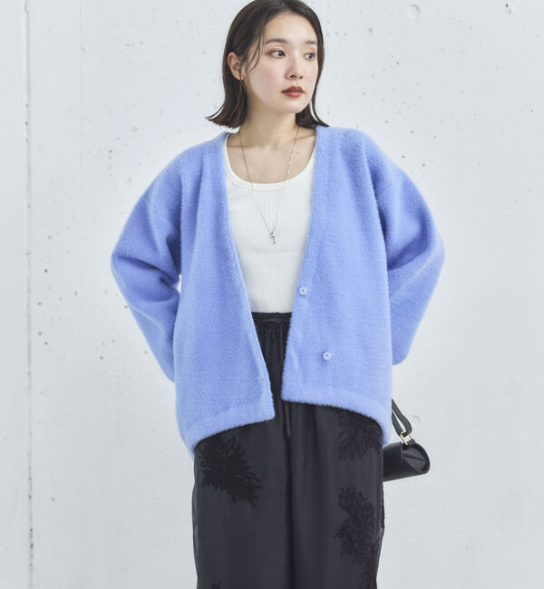Doux archives「ダブルフェイスシャギーカーデ」|カーディガン|