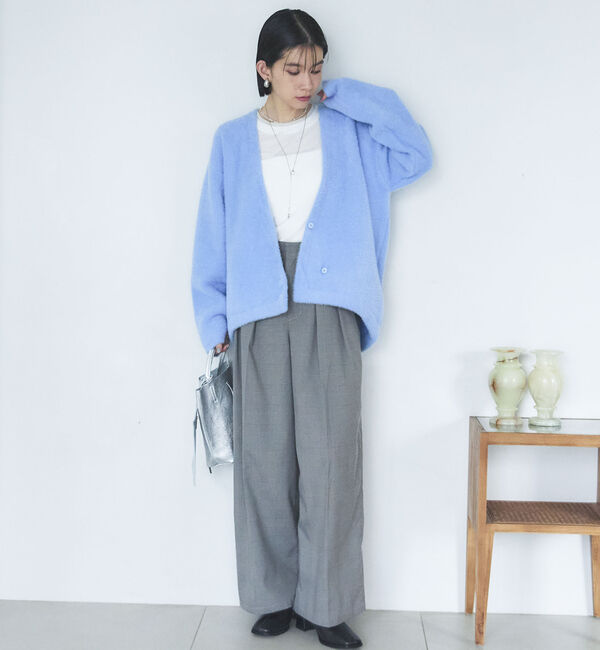 Doux archives「ダブルフェイスシャギーカーデ」|カーディガン|