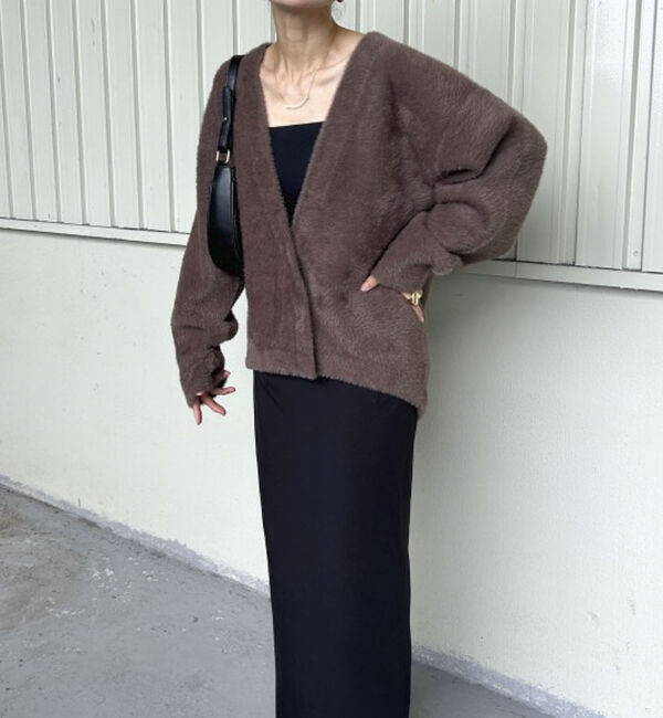Doux archives「ダブルフェイスシャギーカーデ」|カーディガン|