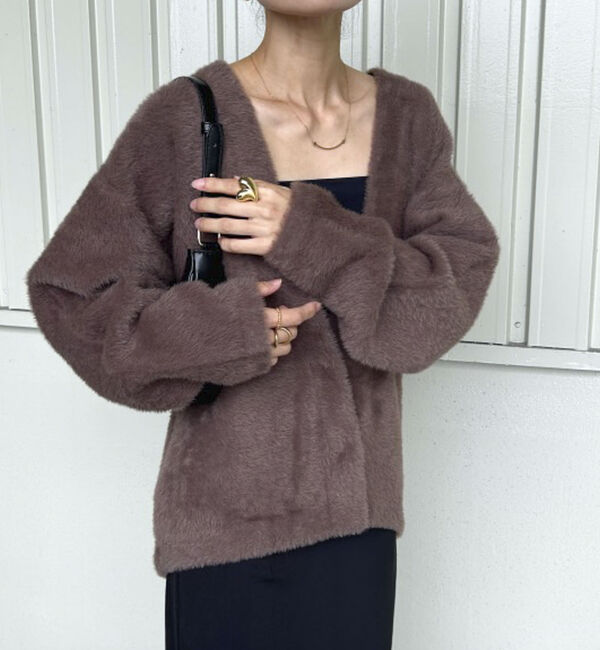 Doux archives「ダブルフェイスシャギーカーデ」|カーディガン|