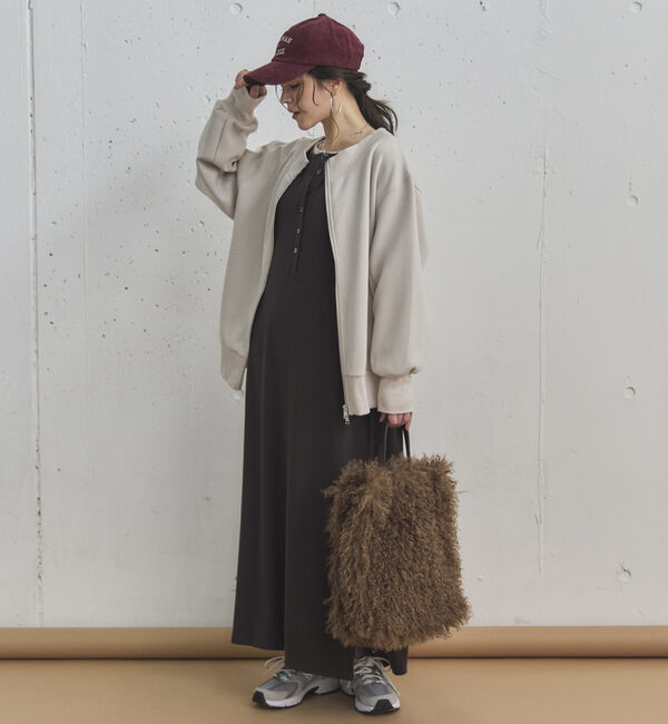 Doux archives「２ＷＡＹヘンリーネックリブワンピース」|ワンピース|