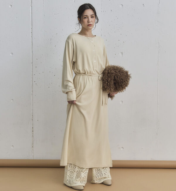 Doux archives「２ＷＡＹヘンリーネックリブワンピース」|ワンピース|