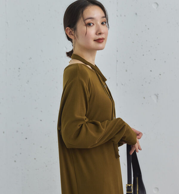 Doux archives「２ＷＡＹヘンリーネックリブワンピース」|ワンピース|