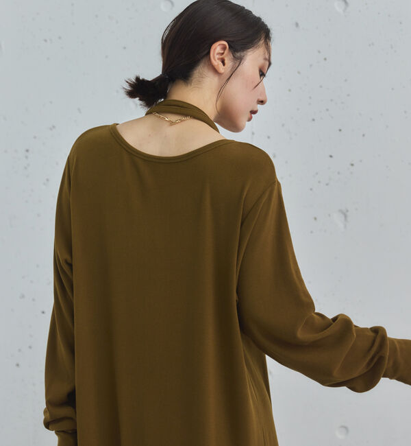 Doux archives「２ＷＡＹヘンリーネックリブワンピース」|ワンピース|